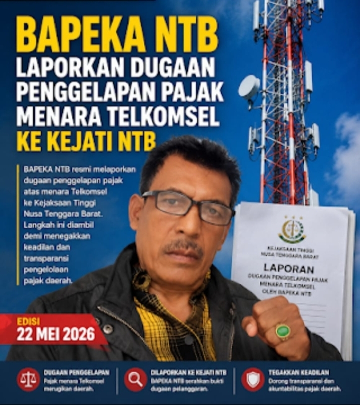 15 Tahun Berdiri Dan Menguntungkan Menara PT.Telekomsel Di Dompu Di Duga Mangkir Dan Gelapkan Pajak Negara.