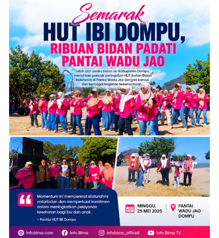 HUT IBI Di Wadu Jao, Bidan Didorong Terus Mengawal Kesehatan Masyarakat Pada Minggu, Juli 05, 2026.