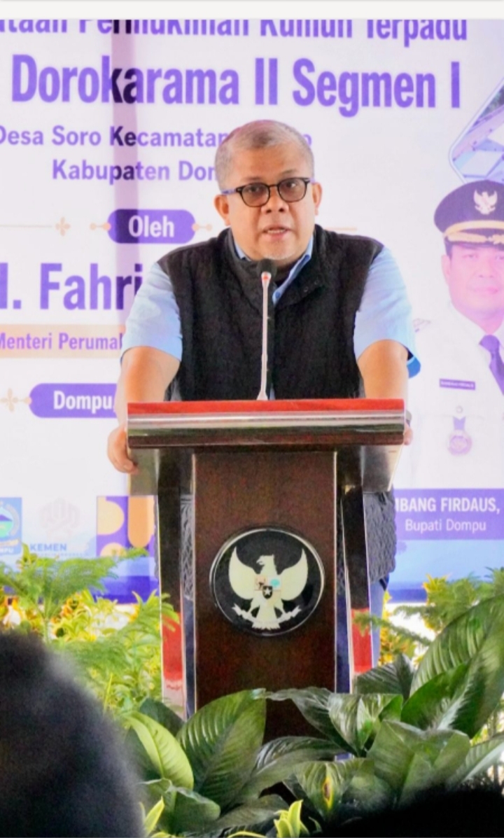 WAMEN PKP RI RESMIKAN PENATAAN PERMUKIMAN KUMUH TERPADU DOROKARAMA II, DORONG KEBANGKITAN MASYARAKAT PESISIR DOMPU. Selasa, 16 Juni 2026.