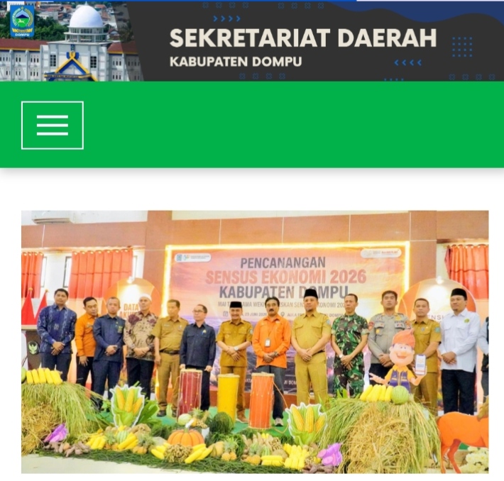 Canangkan Sensus Ekonomi 2026 Wakil Bupati Dompu Data Berkualitas, Wujudkan Dompu Maju Selasa, 23 Jun 2026 17.44 Wita.