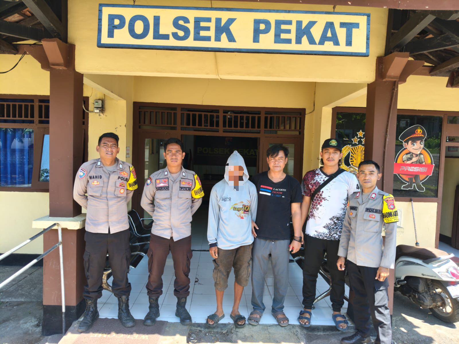 Amankan Terduga Pelaku Pencabulan dan Pemeriksaan TerhadaPekatp Anak Di Bawah Umur Polsek