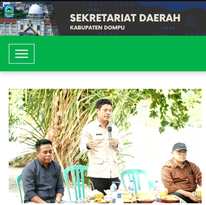Bupati Dompu Tinjau Lokasi Pembangunan KNMP di Pelabuhan Beranti Desa Nangamiro. Sabtu 27 Jun 2026.